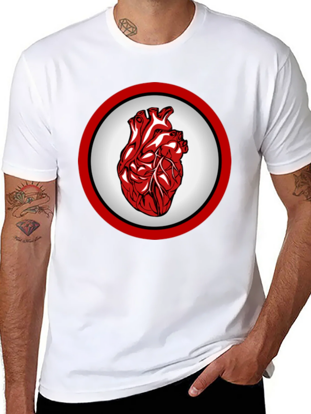 Anatomical Heart Graphic Tee - Bold Design product image 7