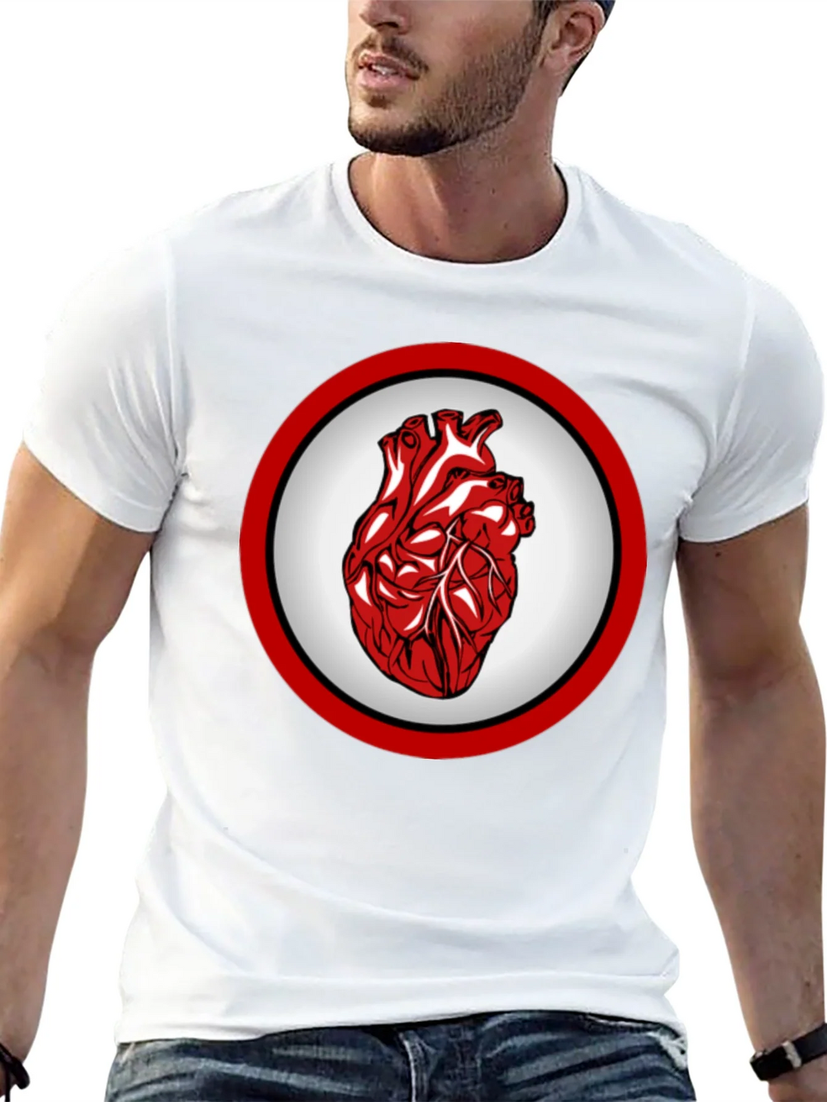 Anatomical Heart Graphic Tee - Bold Design product image 12
