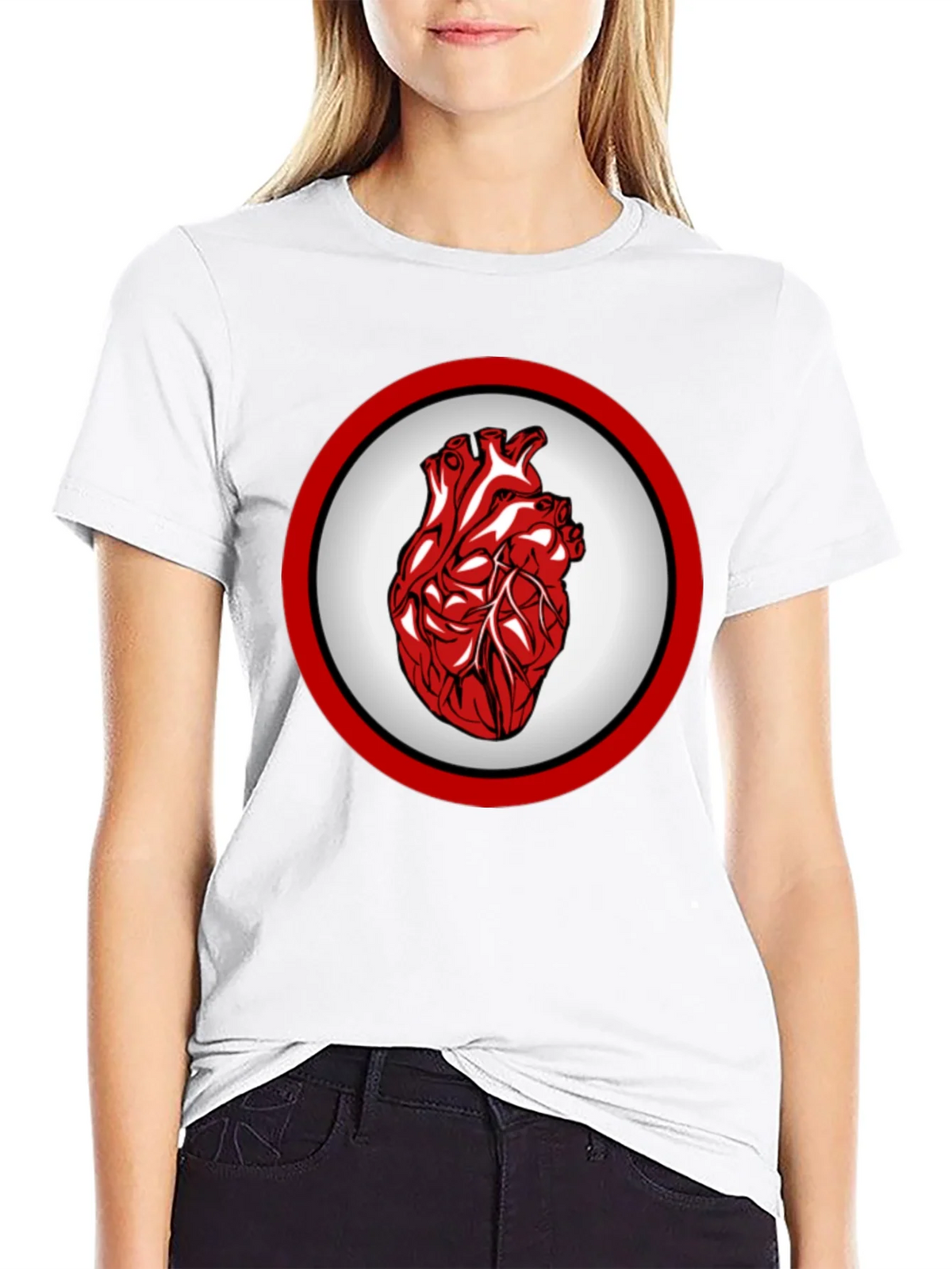 Anatomical Heart Graphic Tee - Bold Design product image 8