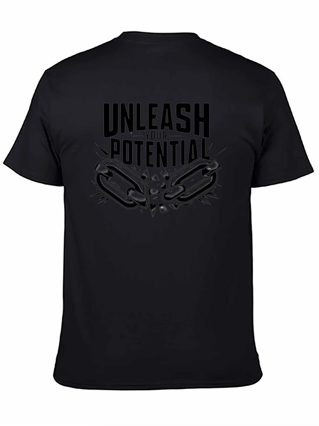 Unleash Your Potential Black Graphic Tee product image 4