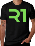 Modern R1 Graphic Tee - Black Cotton Blend product image 1