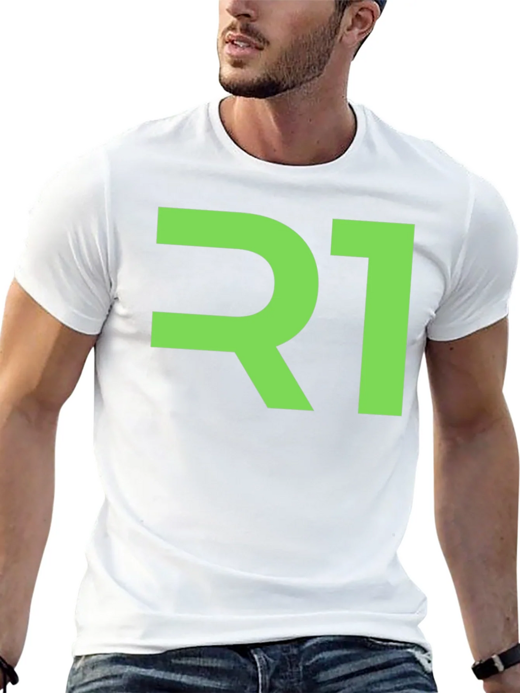 Modern R1 Graphic Tee - Black Cotton Blend product image 12