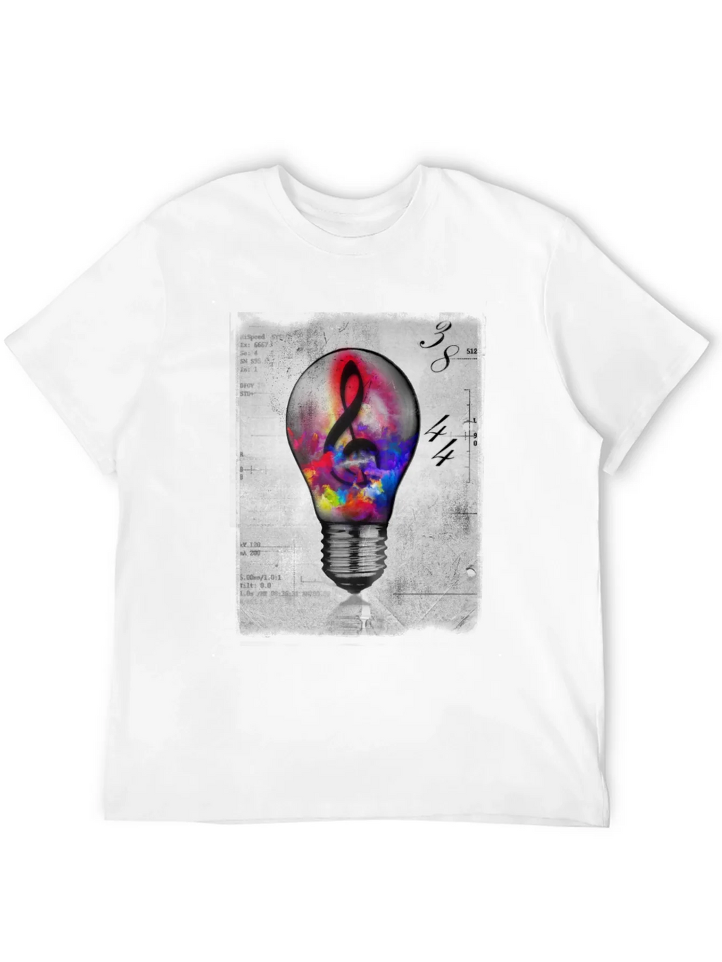 Musical Idea Light Bulb Graphic T-Shirt product image 11