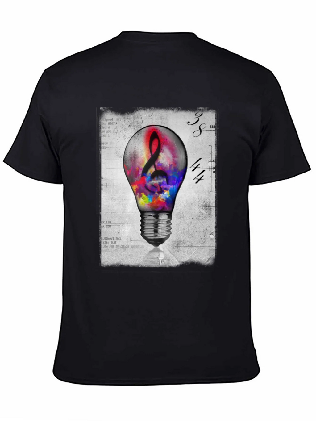 Musical Idea Light Bulb Graphic T-Shirt product image 4