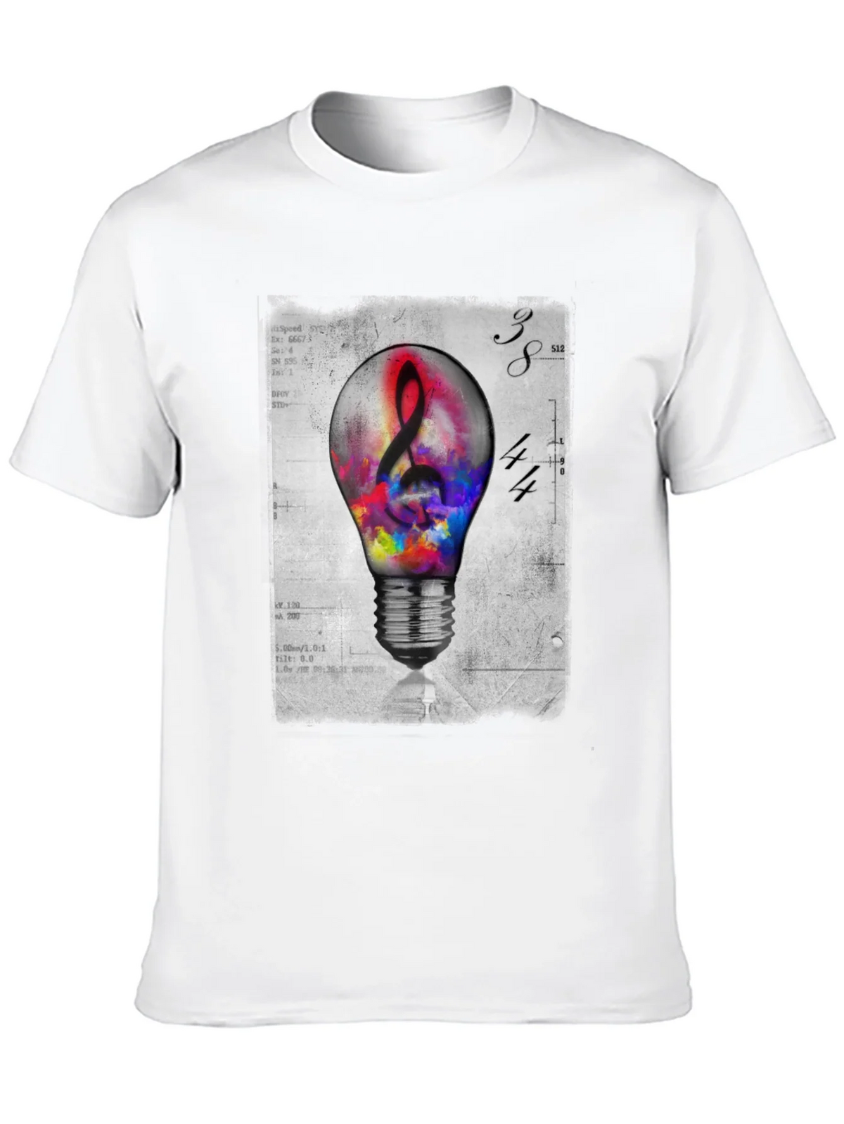 Musical Idea Light Bulb Graphic T-Shirt product image 9