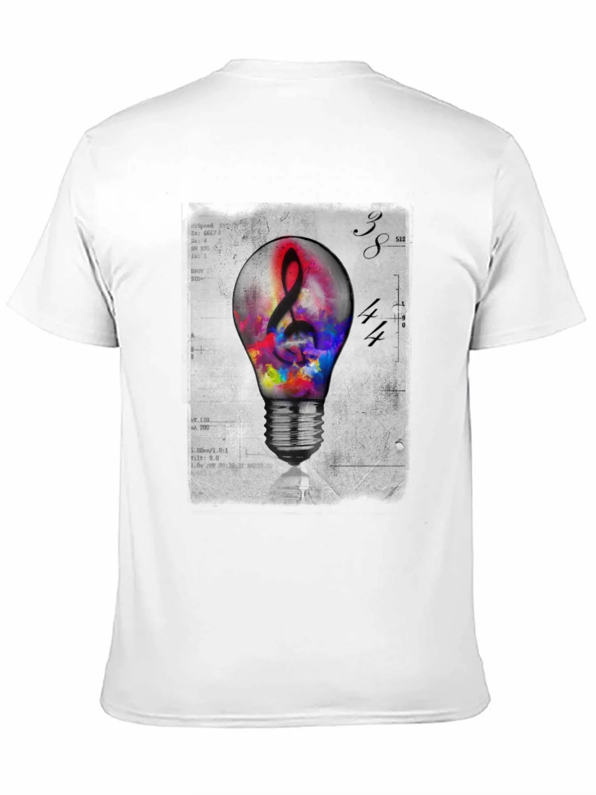 Musical Idea Light Bulb Graphic T-Shirt product image 10