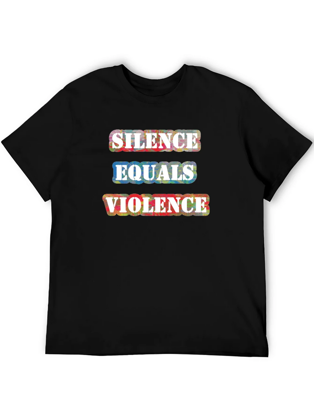 Silence Equals Violence Graphic Tee - Black product image 5