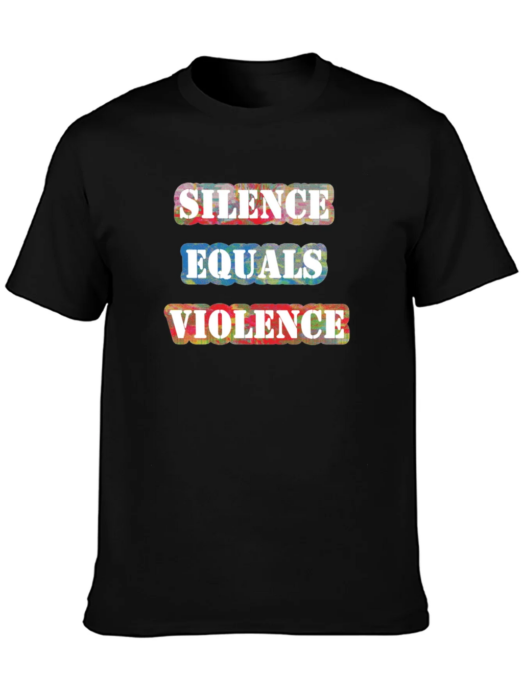 Silence Equals Violence Graphic Tee - Black product image 3