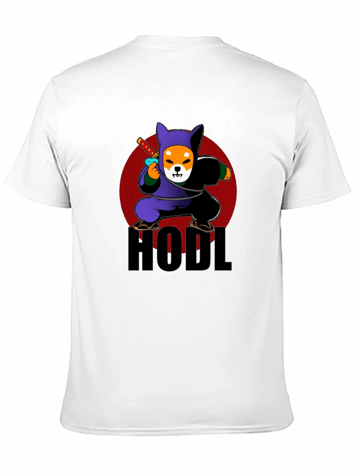 HODL Crypto Shiba Inu Ninja Black T-Shirt product image 10