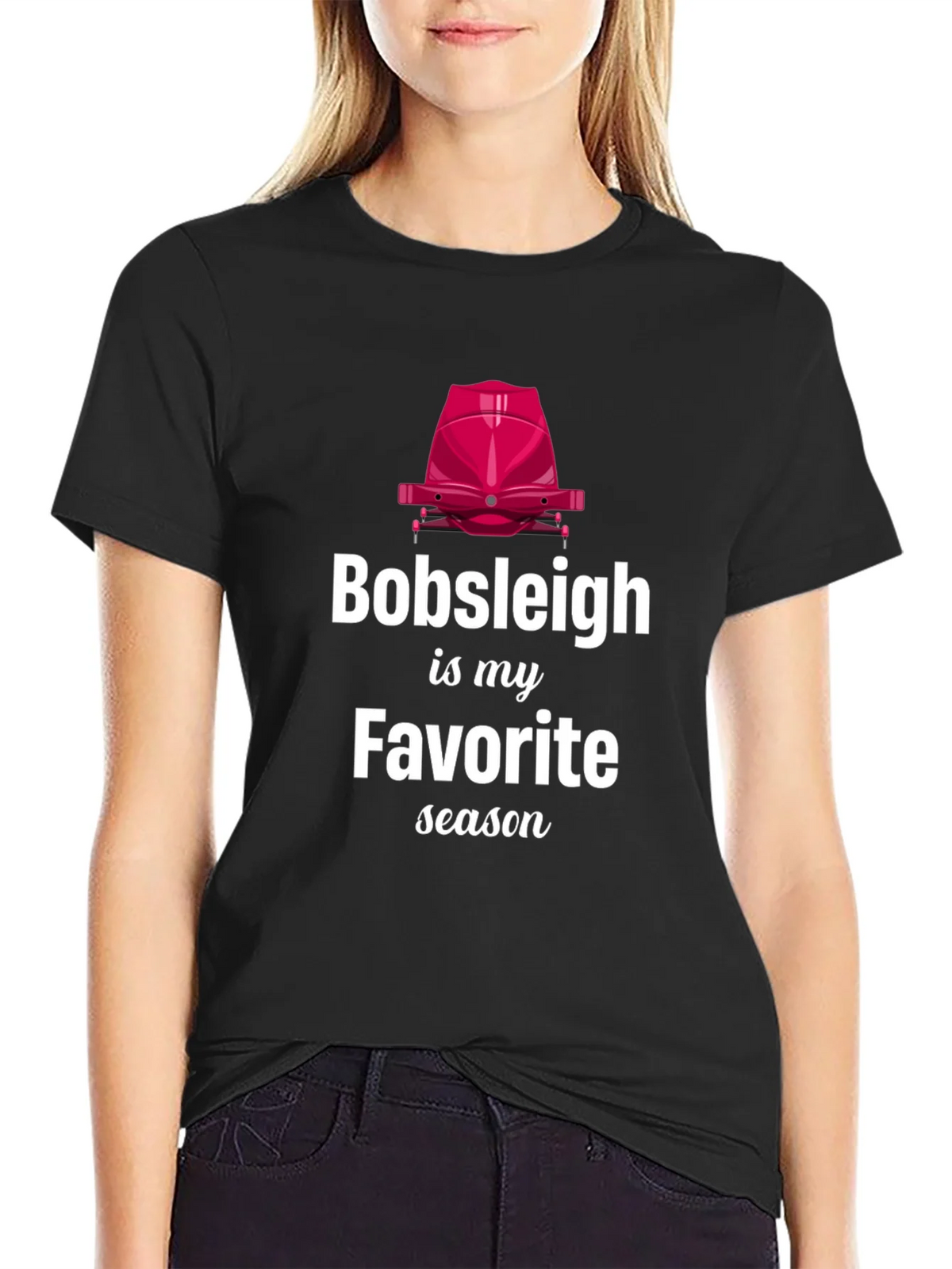 Bobsleigh Is My Favorite Season T-Shirt product image 2