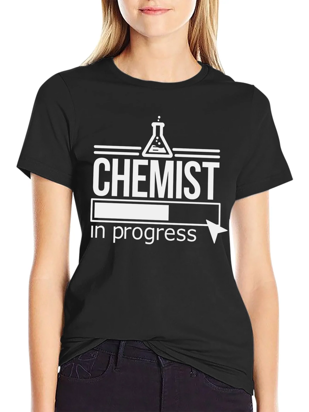 Chemist In Progress Black T-Shirt product image 2