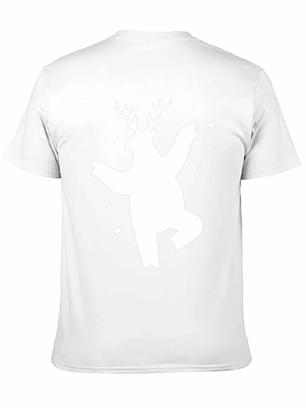 Bear Deer Graphic Tee - Black Cotton Casual T-Shirt product image 10