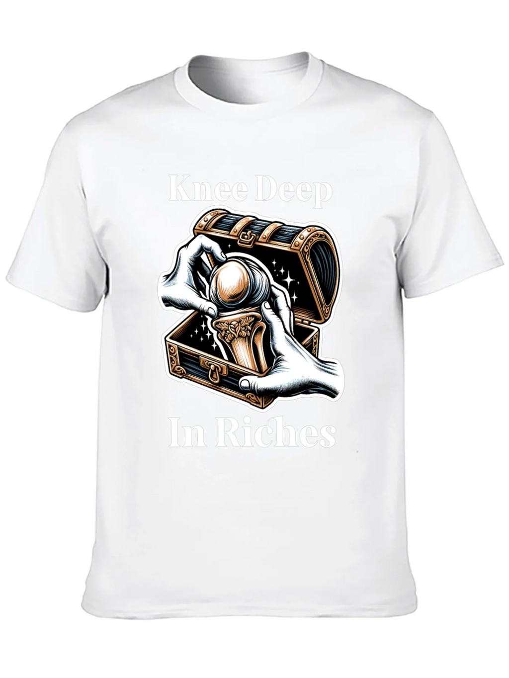 Knee Deep in Riches Black Graphic Tee product image 9