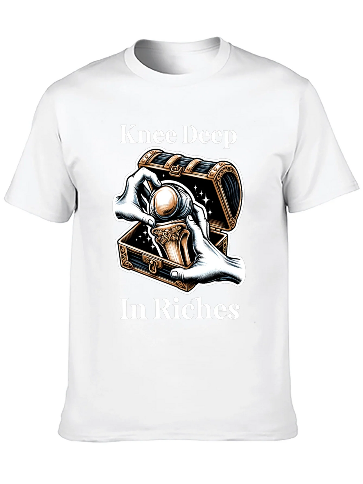 Knee Deep in Riches Black Graphic Tee product image 9