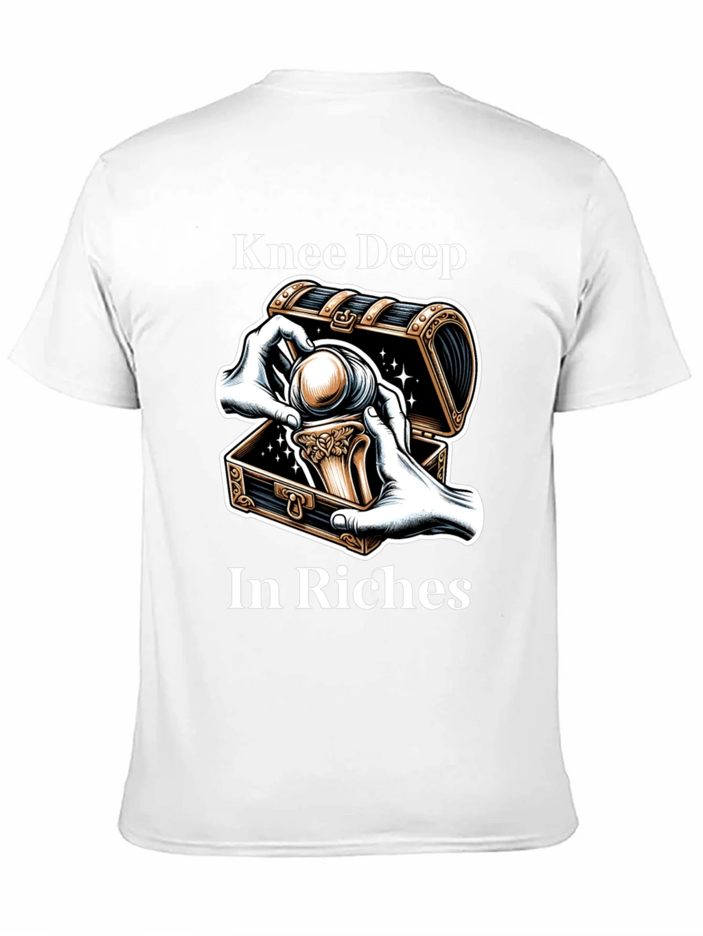 Knee Deep in Riches Black Graphic Tee product image 10