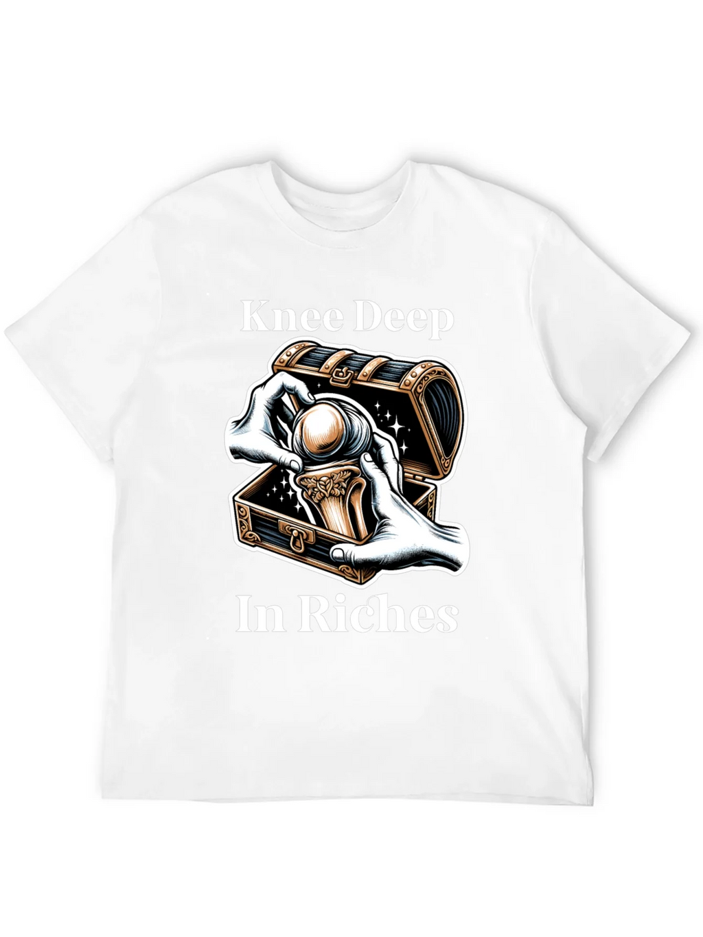 Knee Deep in Riches Black Graphic Tee product image 11