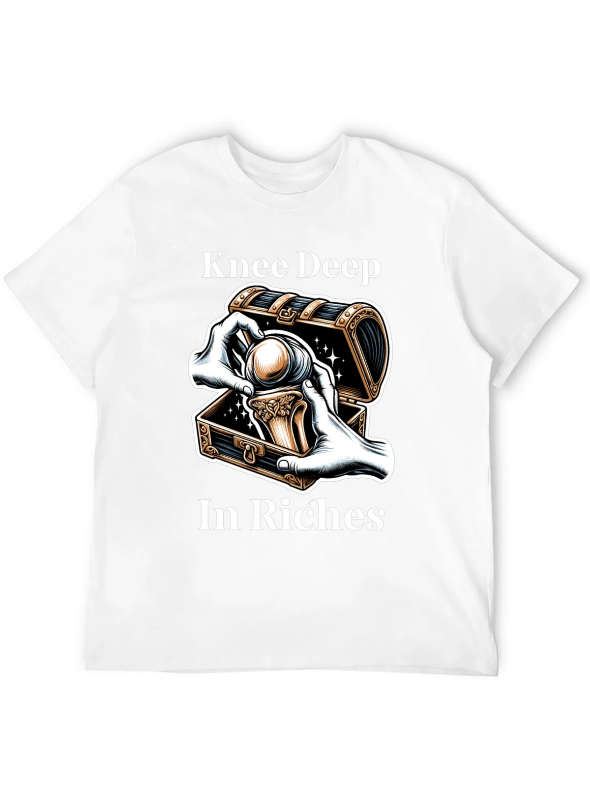 Knee Deep in Riches Black Graphic Tee product image 11