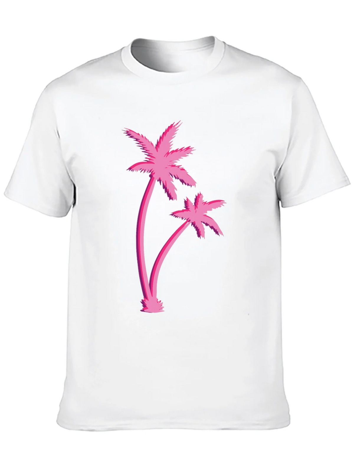 Retro Palm Tree Graphic Black T-Shirt product image 9