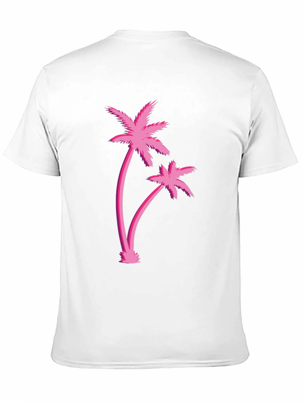 Retro Palm Tree Graphic Black T-Shirt product image 10