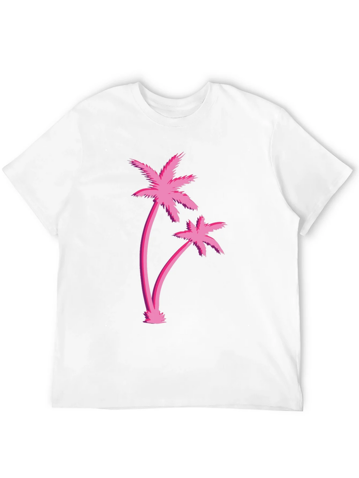 Retro Palm Tree Graphic Black T-Shirt product image 11