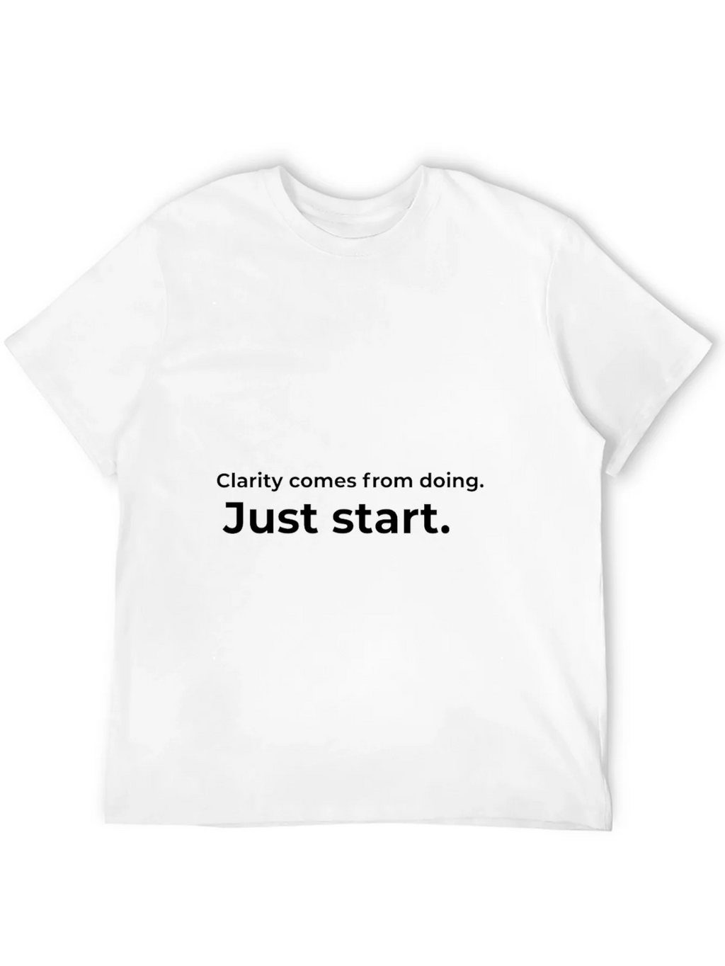 Inspirational T-Shirt - Clarity Comes From Doing Just Start product image 11