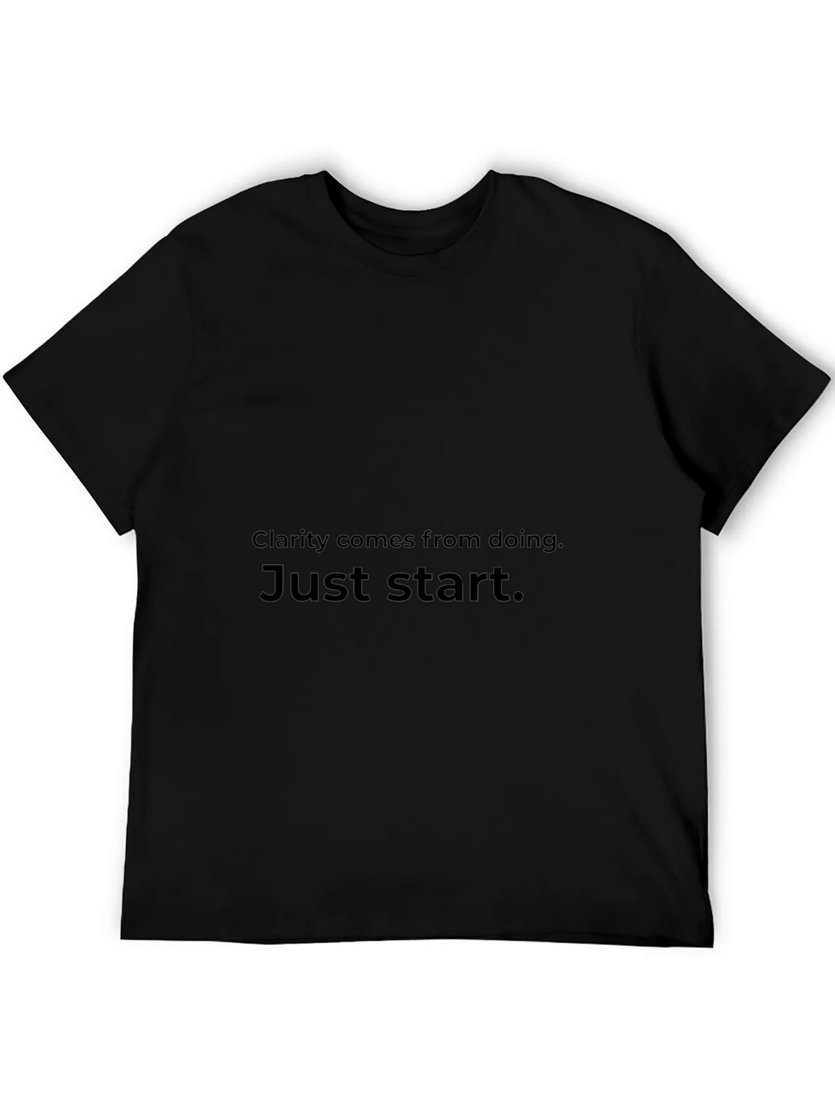 Inspirational T-Shirt - Clarity Comes From Doing Just Start product image 5