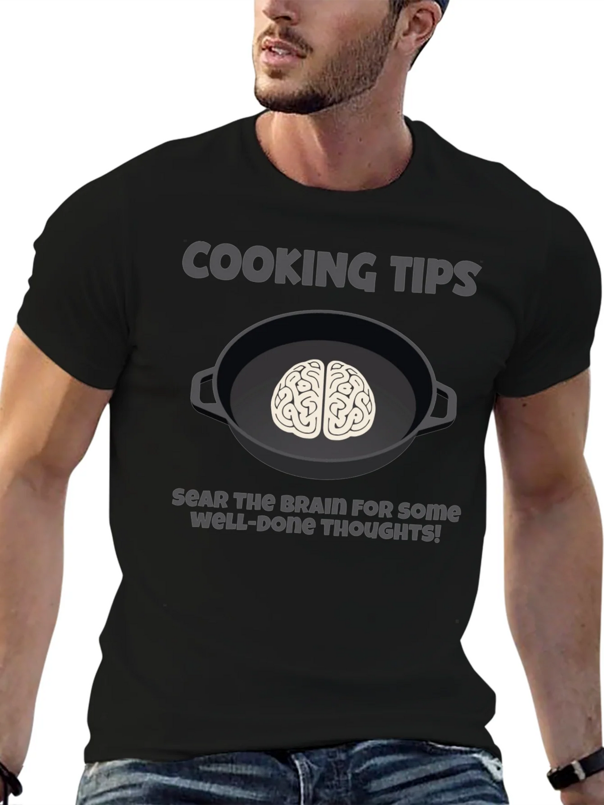 Cooking Tips Brain Graphic T-Shirt product image 1