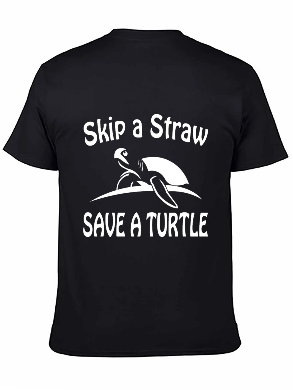 Skip a Straw Save a Turtle Graphic T-Shirt product image 4