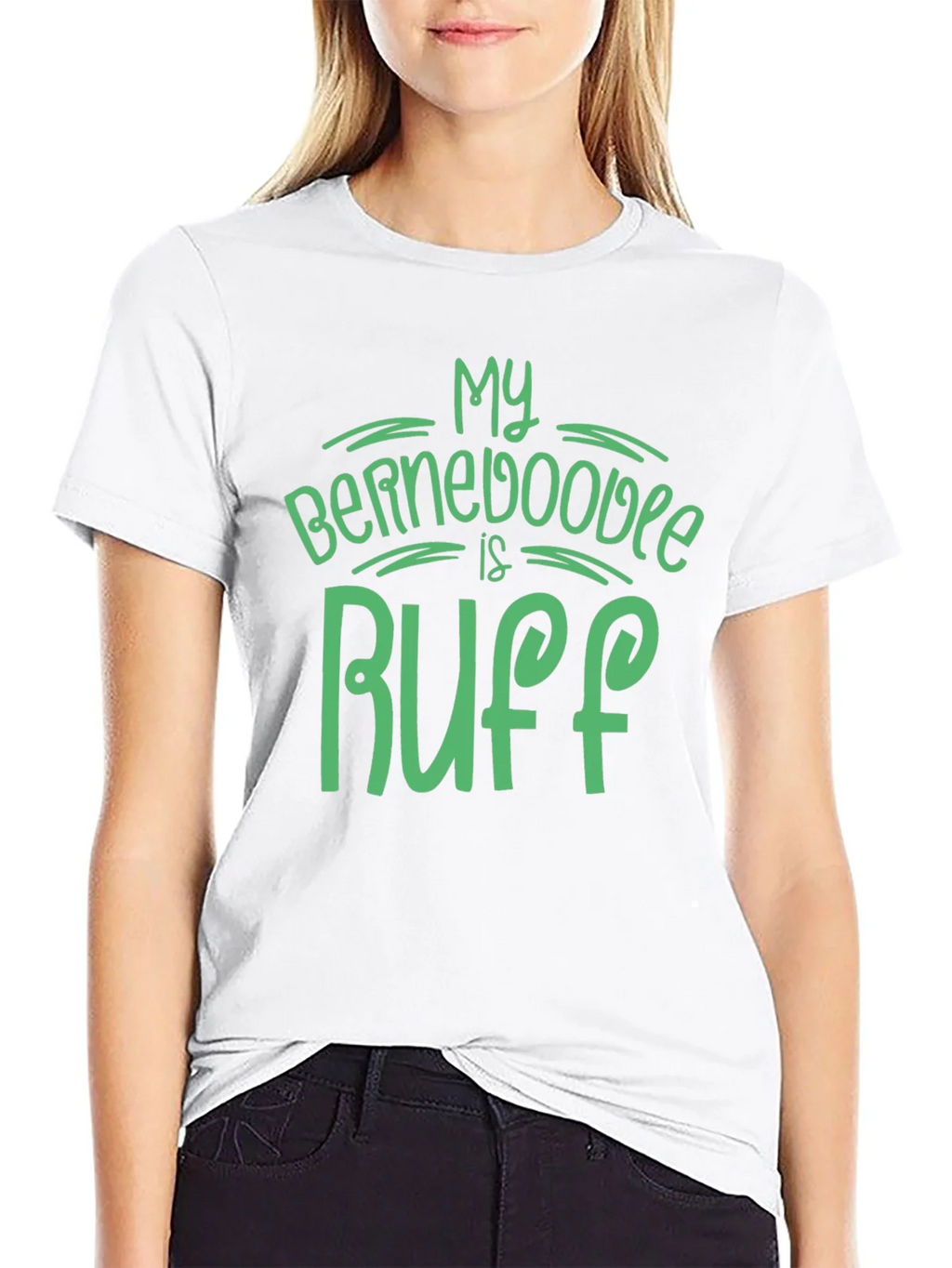 My Bernedoodle is Ruff Graphic T-Shirt product image 8