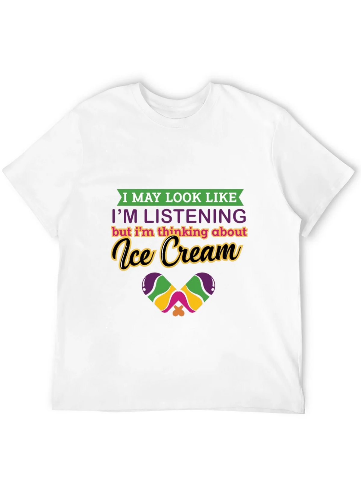 Ice Cream Thinking Graphic Tee - Quirky Comfort product image 9