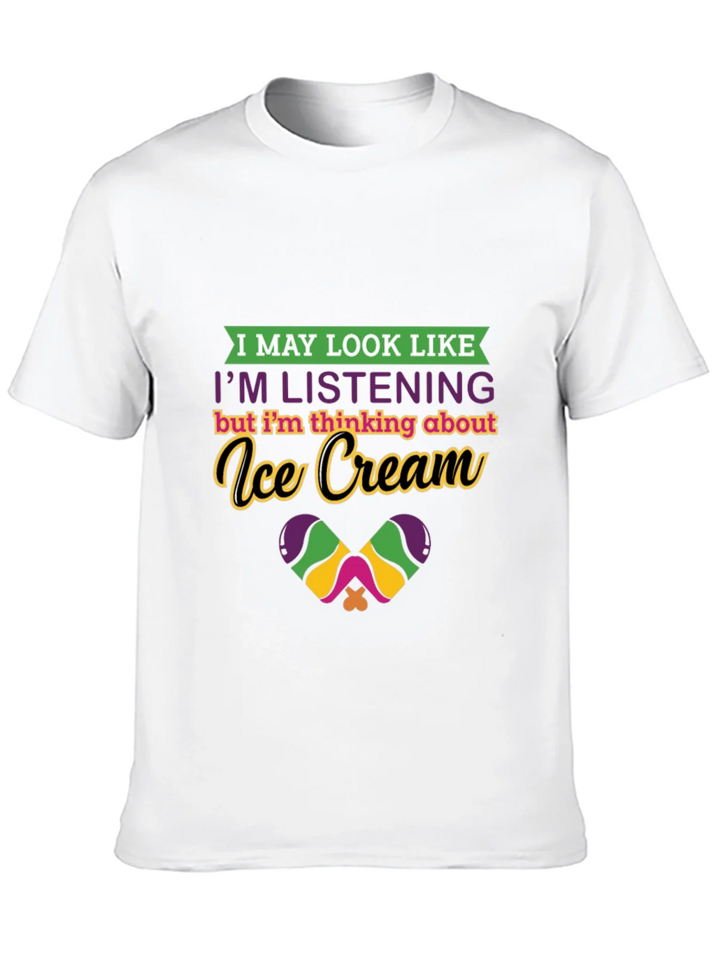 Ice Cream Thinking Graphic Tee - Quirky Comfort product image 7