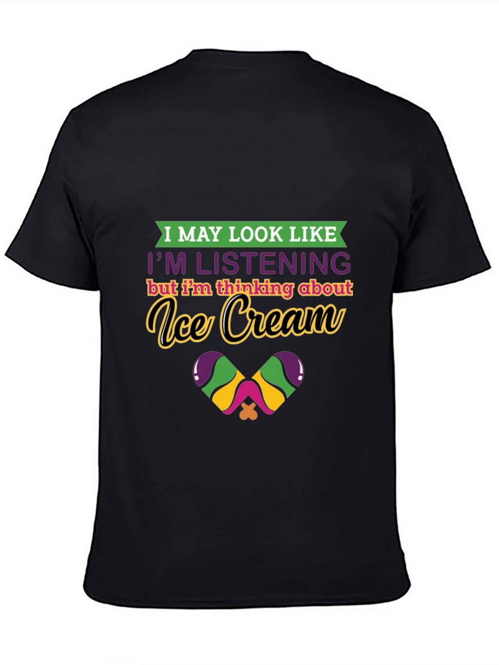 Ice Cream Thinking Graphic Tee - Quirky Comfort product image 4