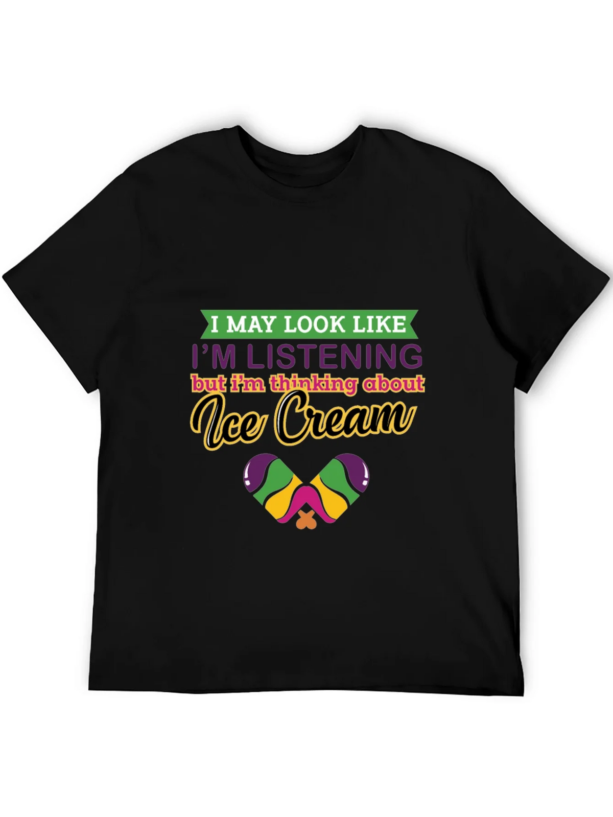 Ice Cream Thinking Graphic Tee - Quirky Comfort product image 5