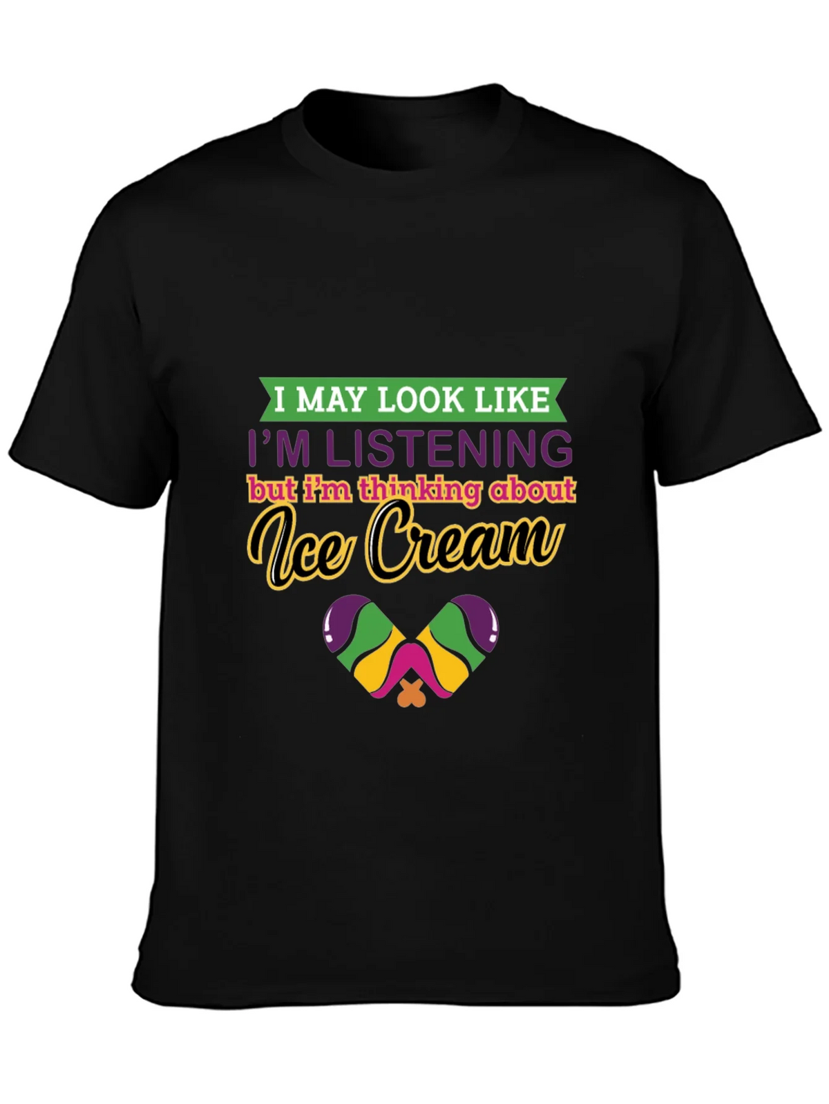 Ice Cream Thinking Graphic Tee - Quirky Comfort product image 3