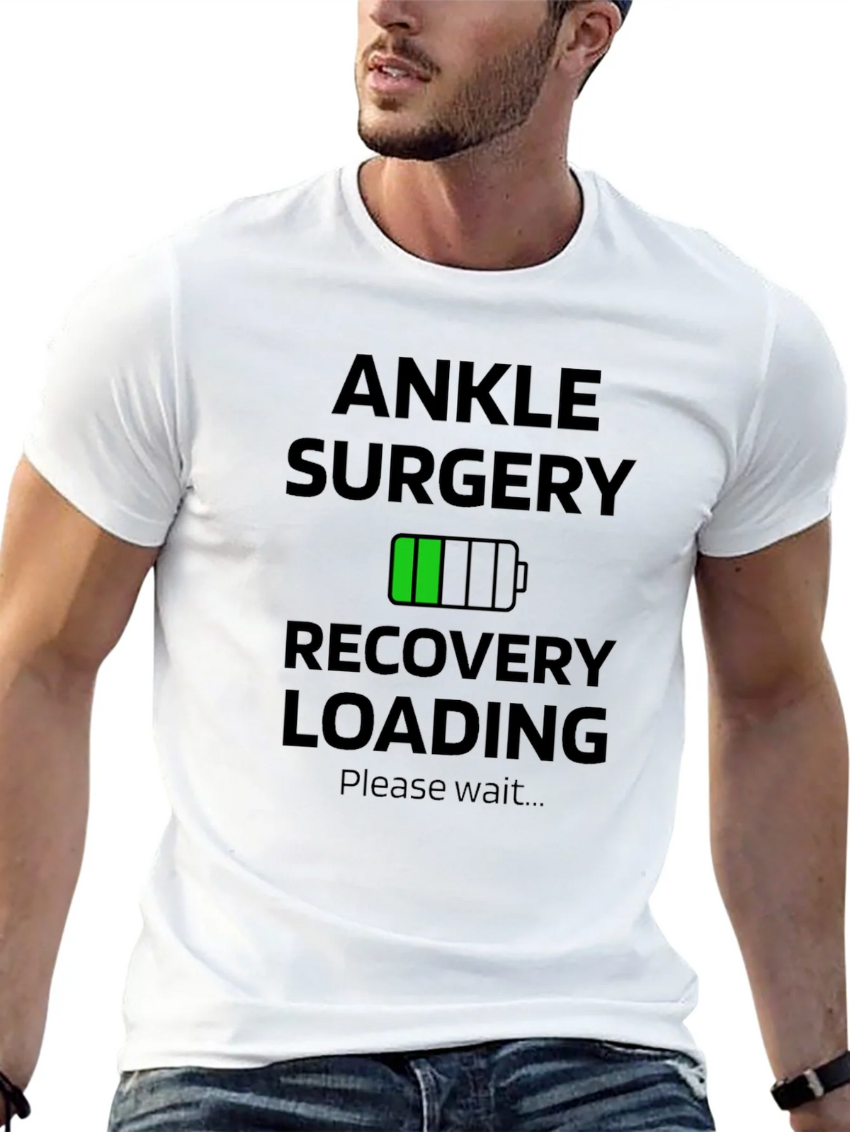 Ankle Surgery Recovery Loading Graphic T-Shirt product image 12