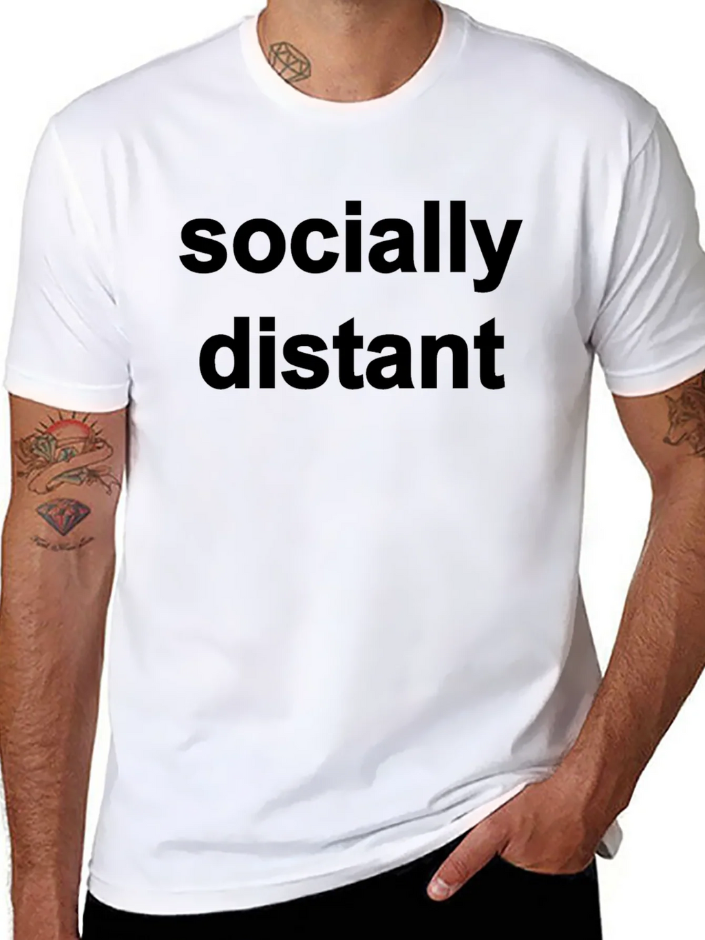 Socially Distant T-Shirt - Bold Statement Tee product image 4