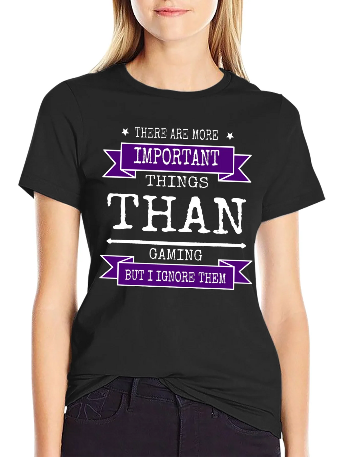 Gaming Humor T-Shirt - Important Things Than product image 2