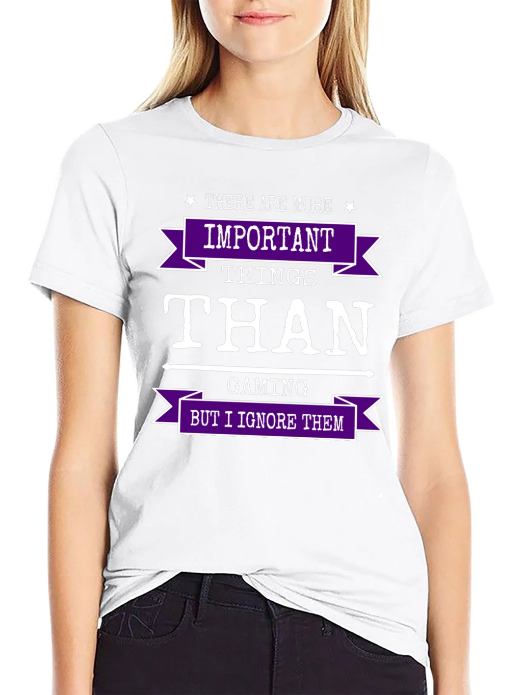 Gaming Humor T-Shirt - Important Things Than product image 7
