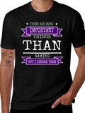 Gaming Humor T-Shirt - Important Things Than product image 1
