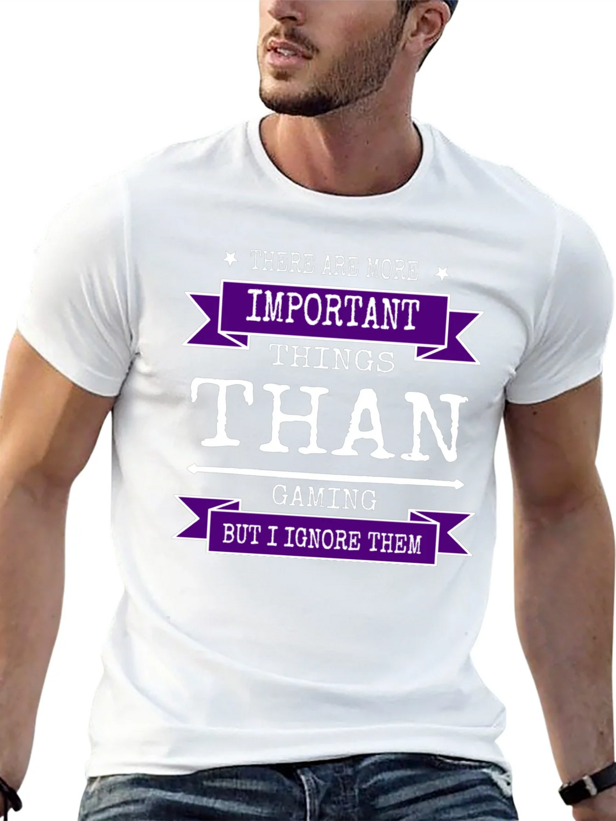 Gaming Humor T-Shirt - Important Things Than product image 11