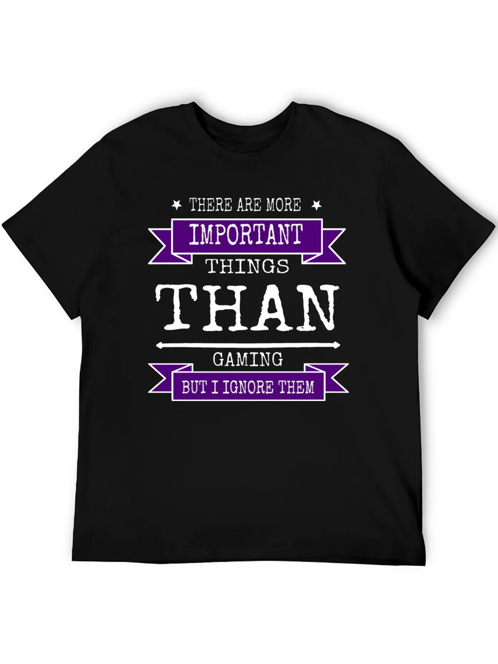 Gaming Humor T-Shirt - Important Things Than product image 5