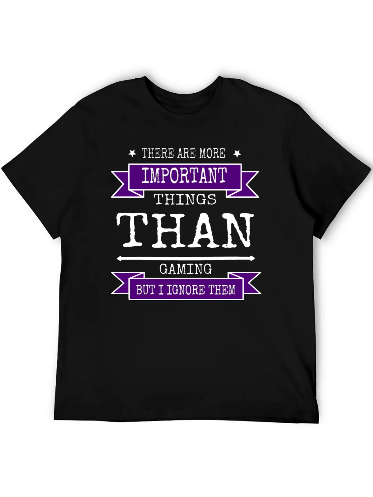 Gaming Humor T-Shirt - Important Things Than product image 5