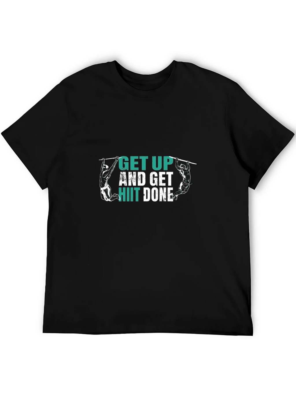 Get Up HIIT Done Black T-Shirt Fitness Motivation product image 5