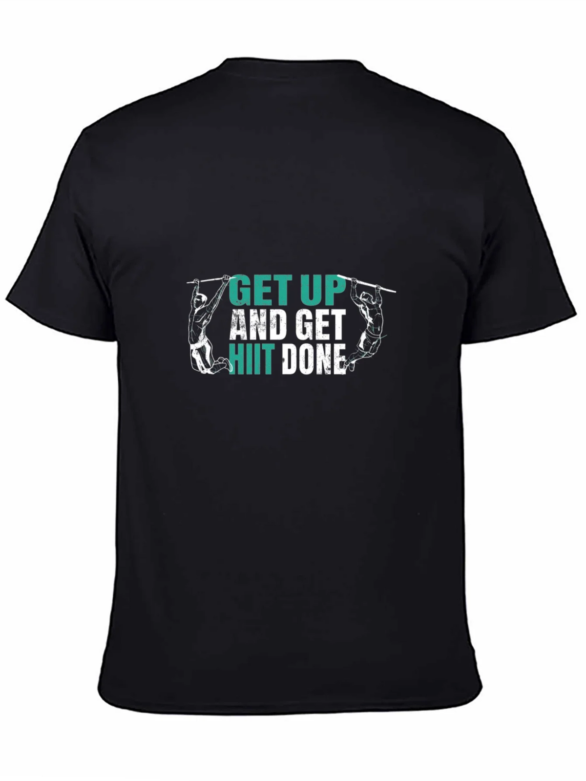 Get Up HIIT Done Black T-Shirt Fitness Motivation product image 4