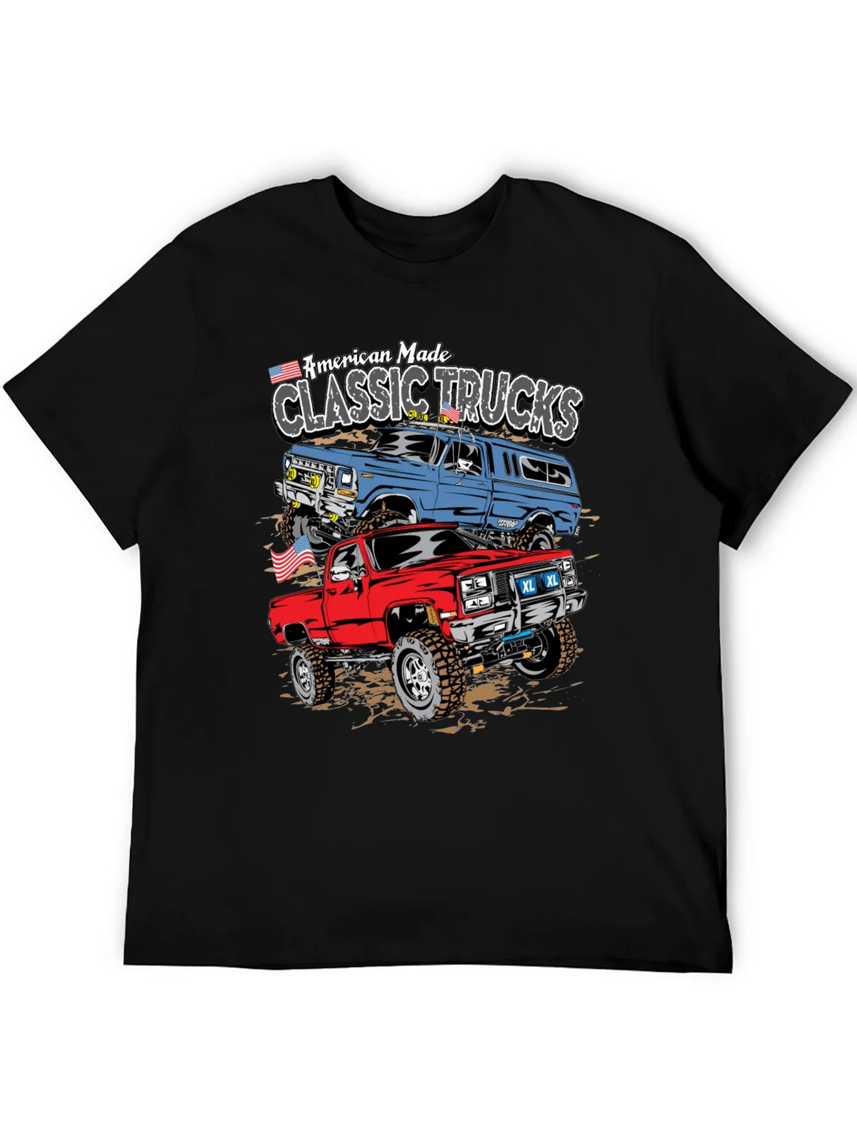 American Made Classic Trucks Graphic Tee product image 2