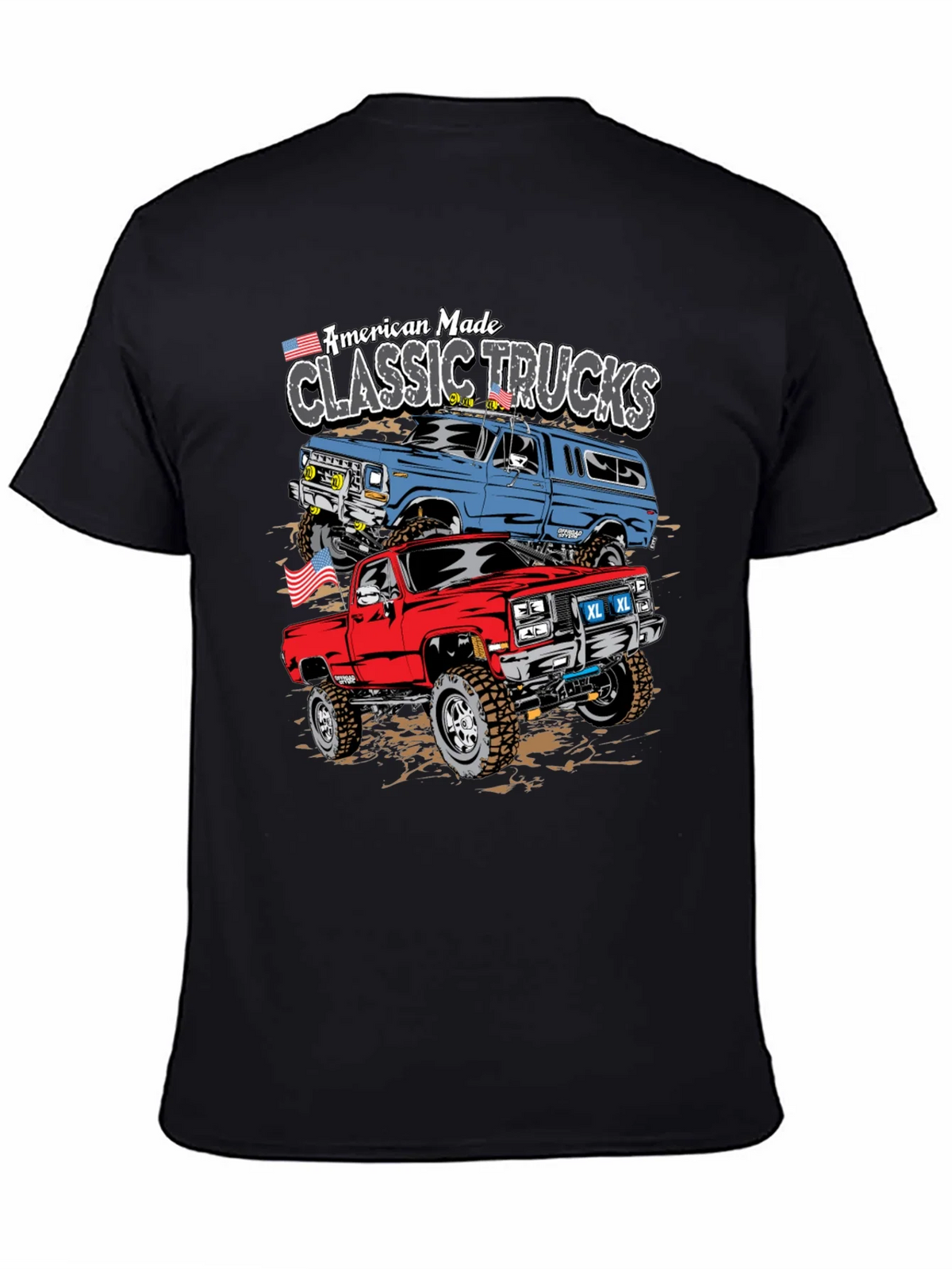 American Made Classic Trucks Graphic Tee product image 1