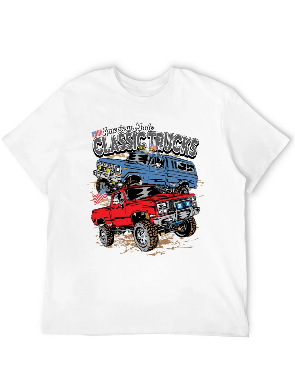 American Made Classic Trucks Graphic Tee product image 6