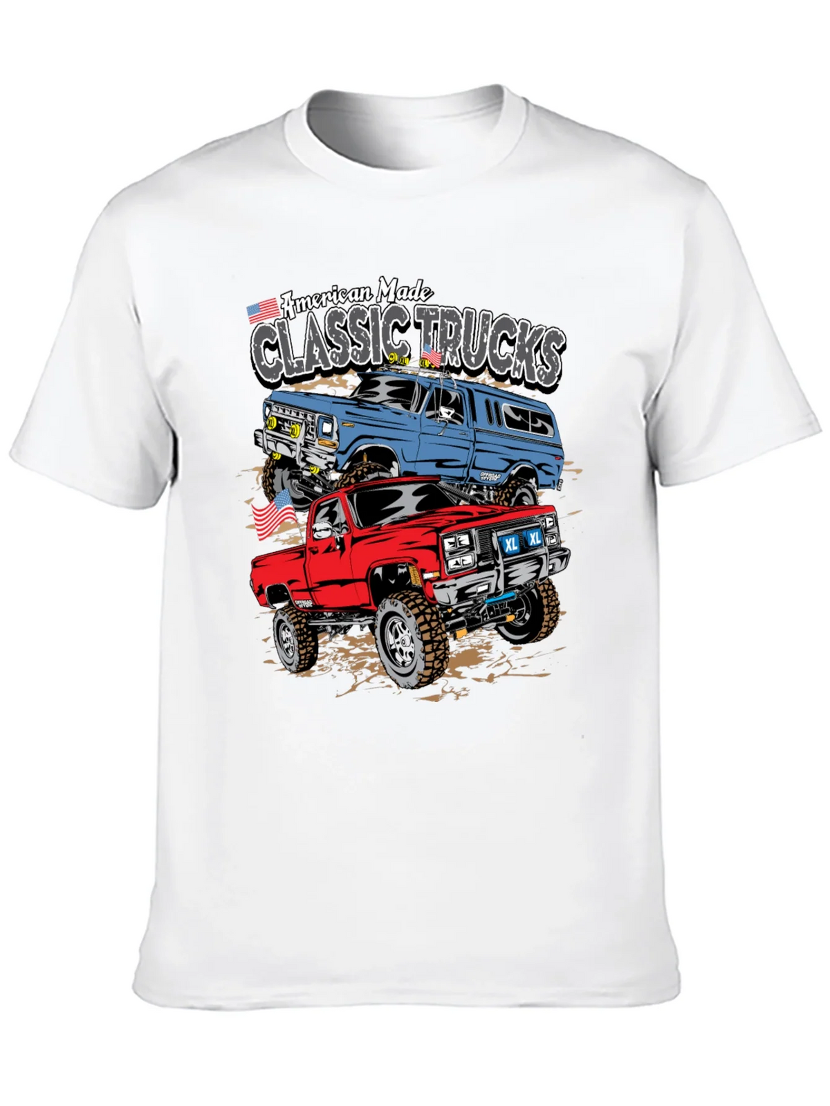 American Made Classic Trucks Graphic Tee product image 5
