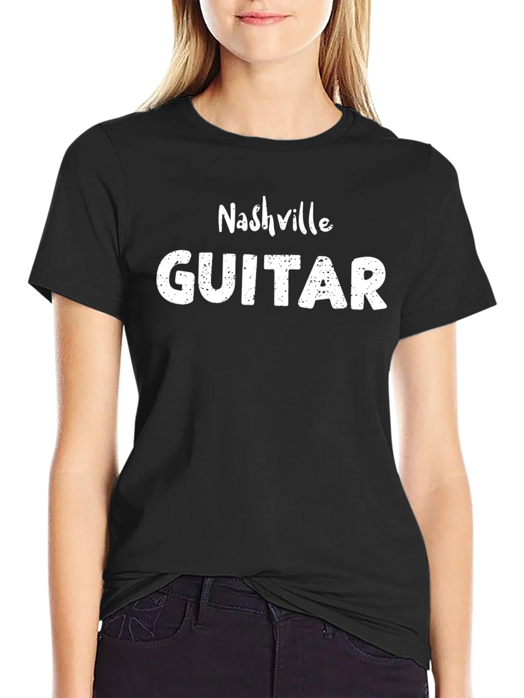 Nashville Guitar Black T-Shirt product image 2