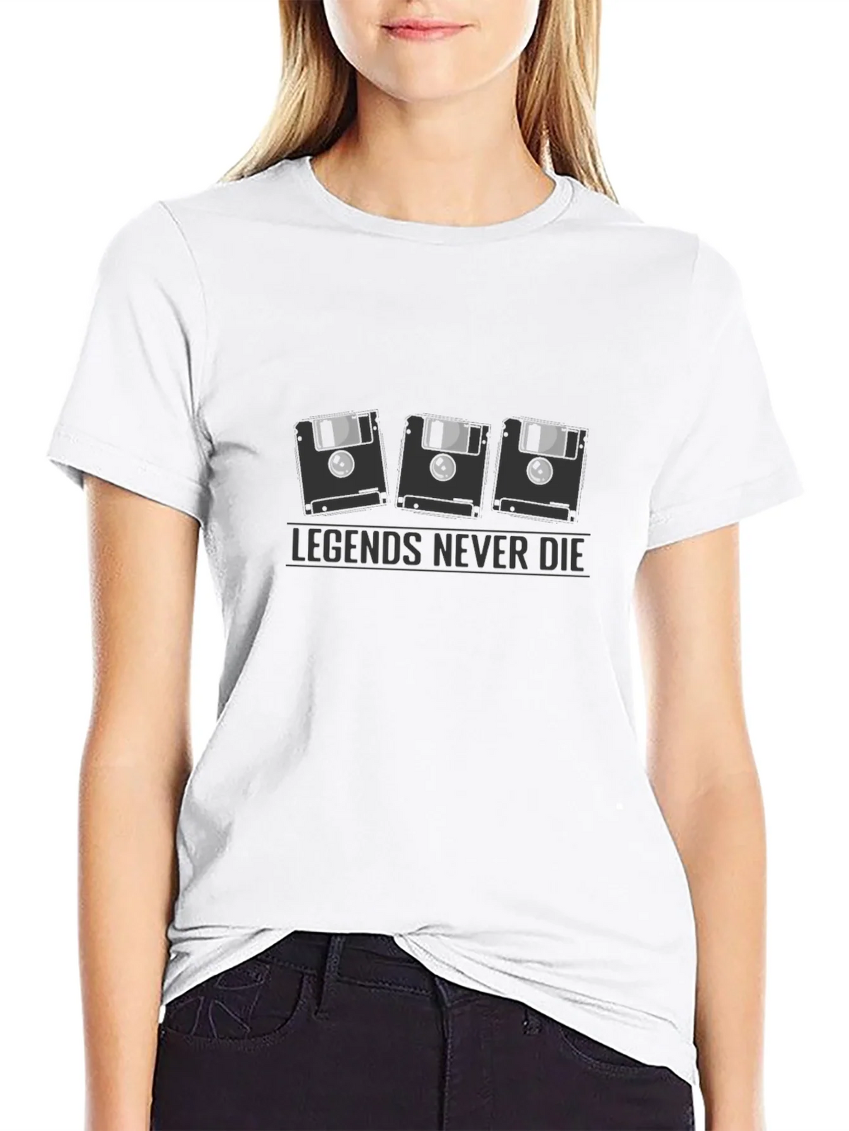 Legends Never Die Floppy Disk T-Shirt product image 8
